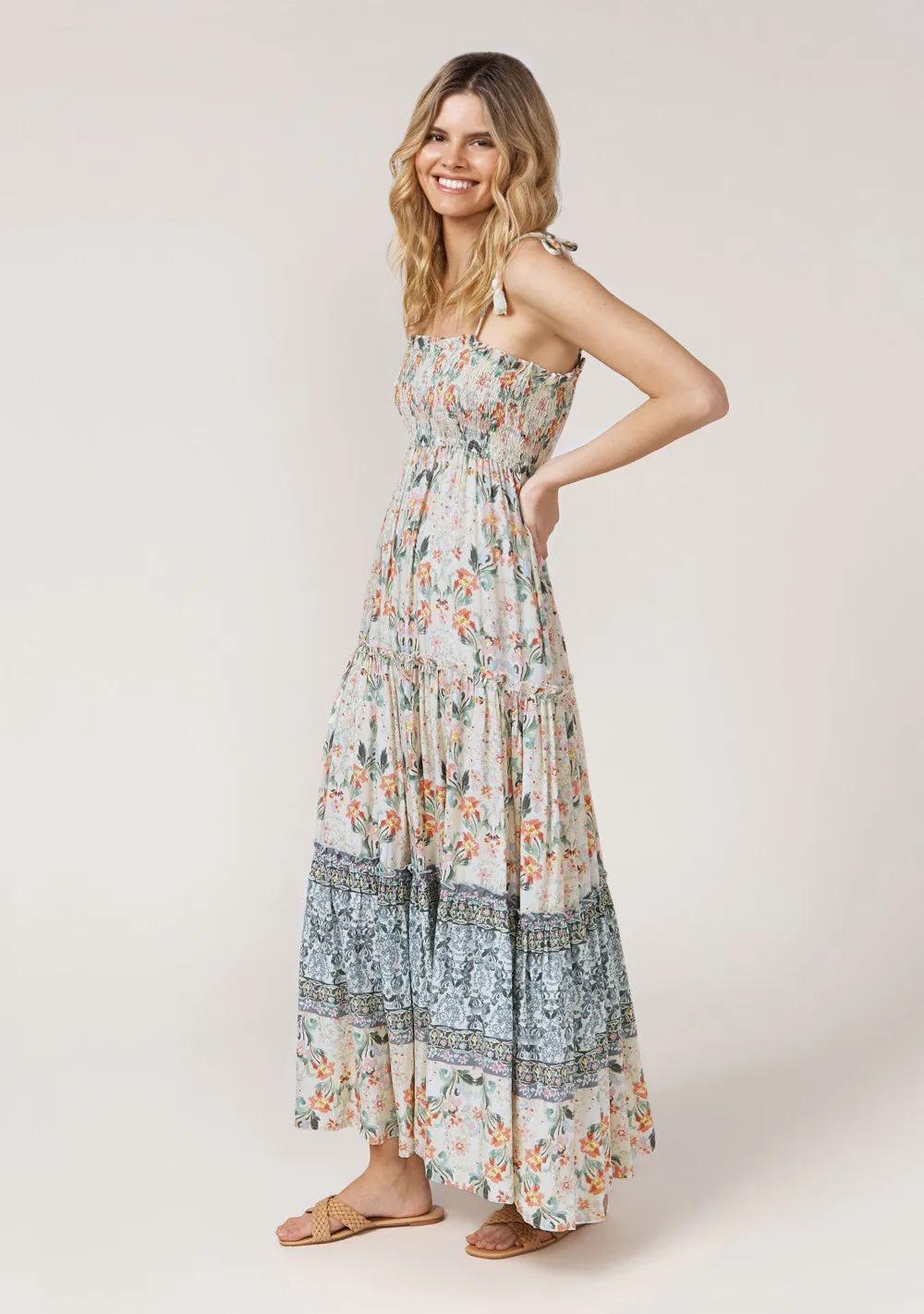 Rosa Shirried Maxi Dress
