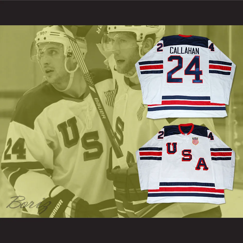 Ryan Callahan 24 USA National Team Hockey Jersey 1960 Tribute Style