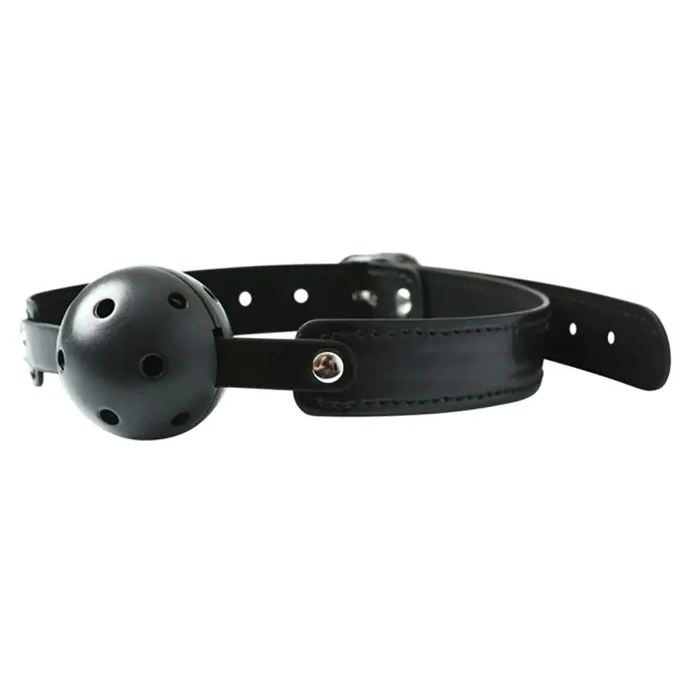 Sex & Mischief Breathable Ball Gag - Black