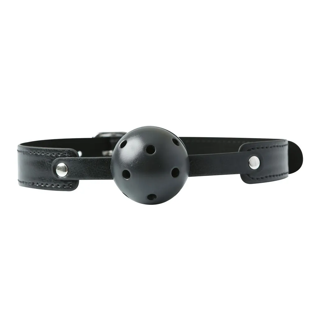 Sex & Mischief Breathable Ball Gag - Black