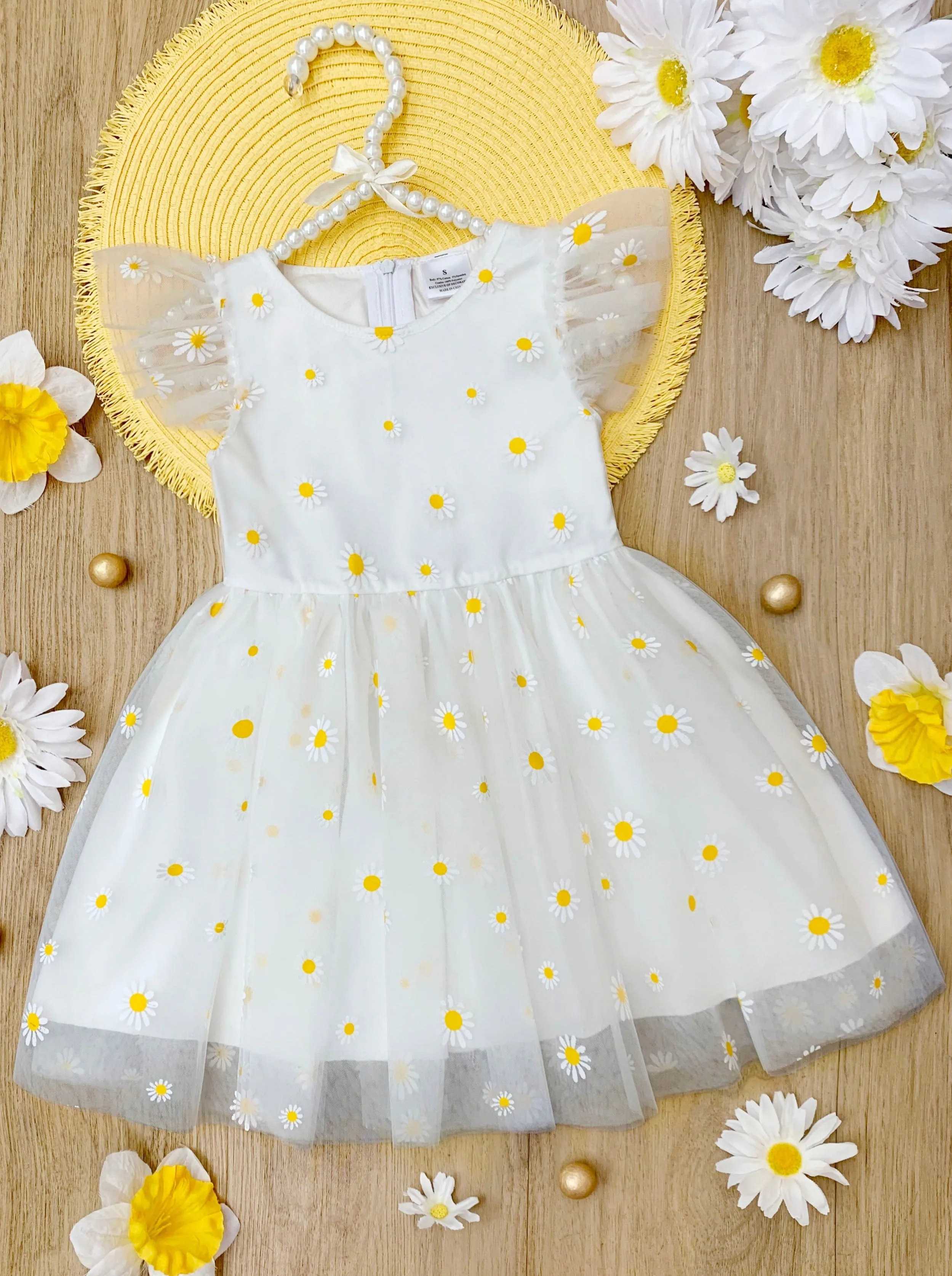 Spring Blooms Daisy Tulle Dress