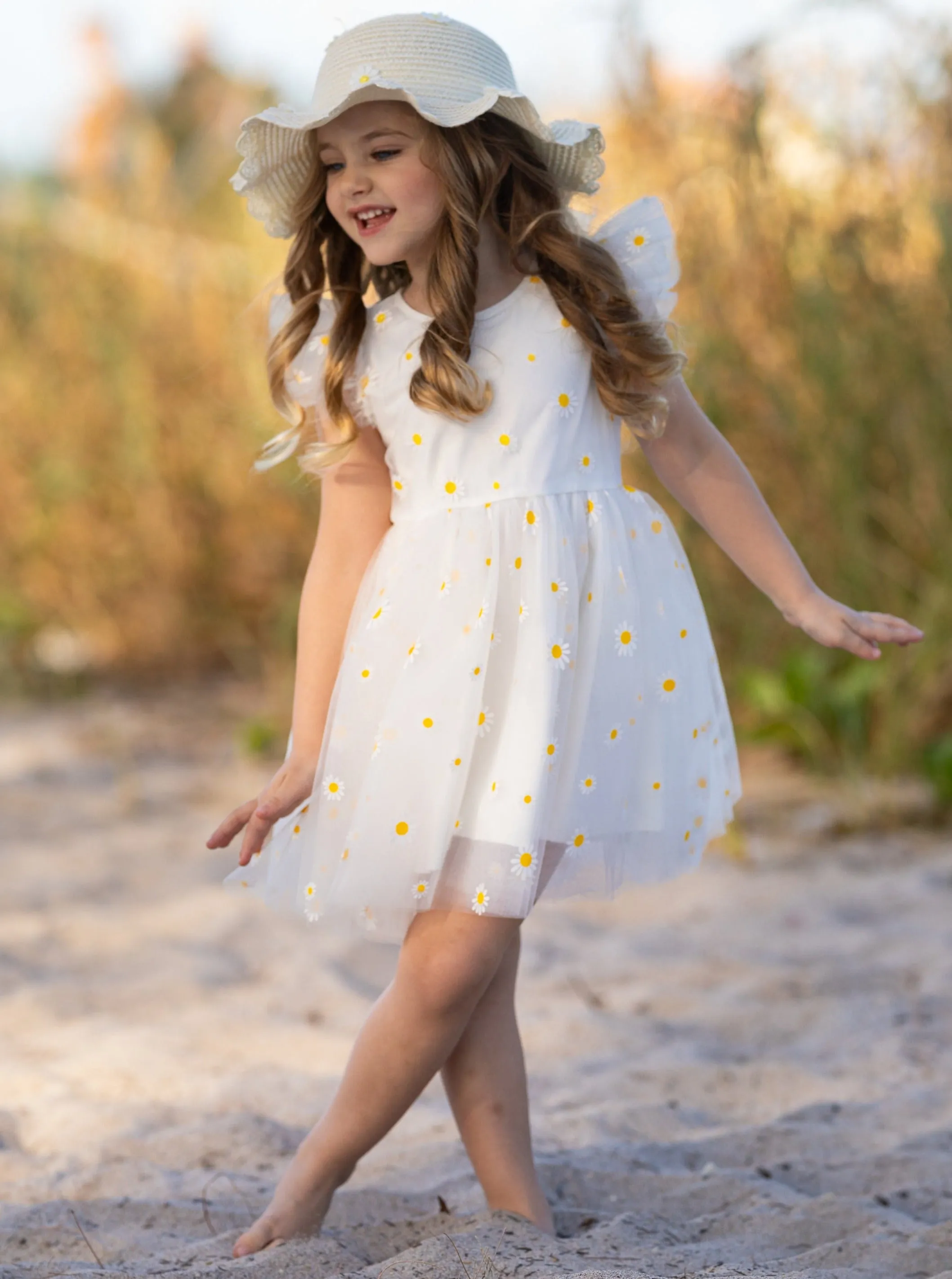 Spring Blooms Daisy Tulle Dress