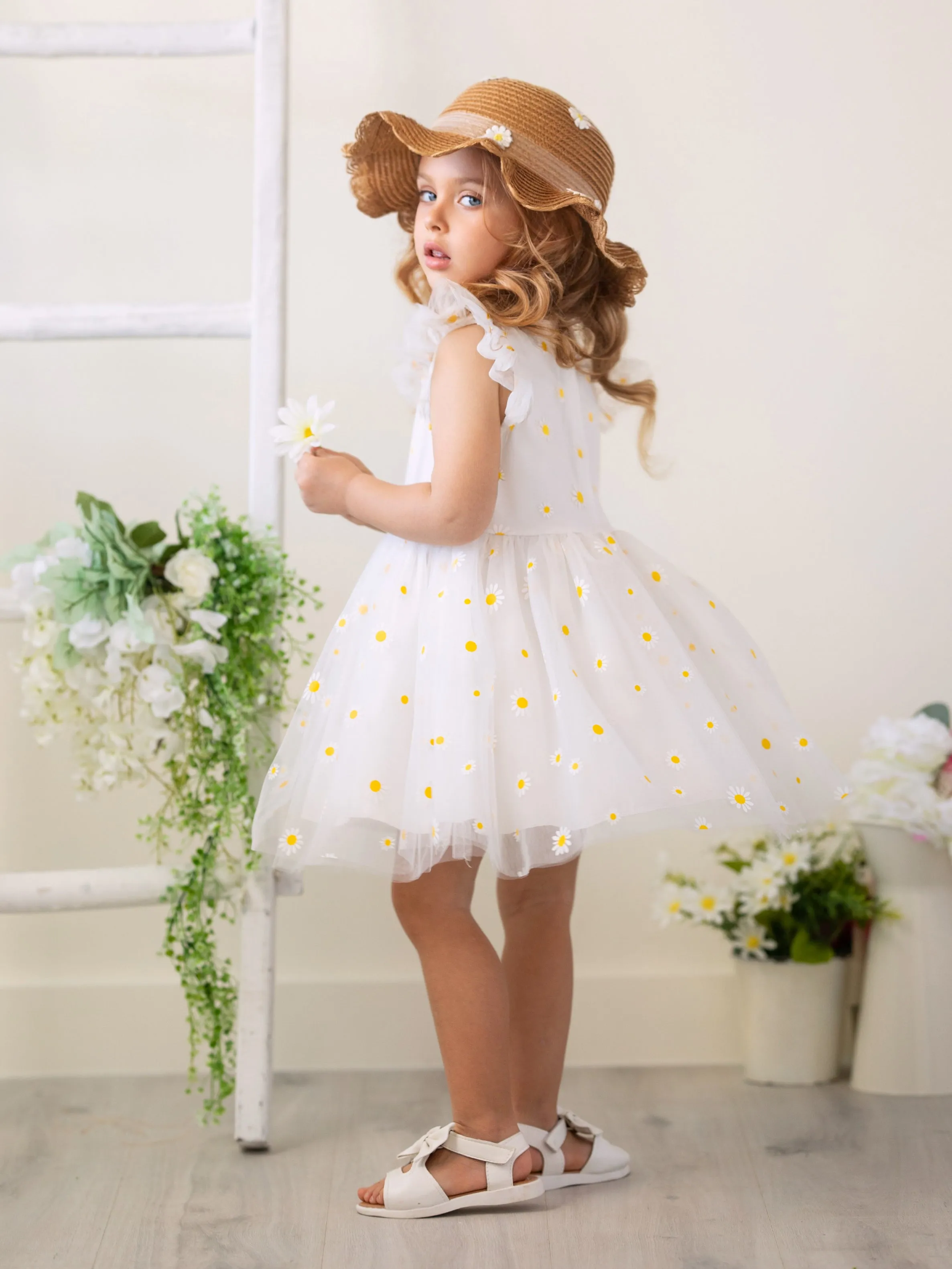 Spring Blooms Daisy Tulle Dress