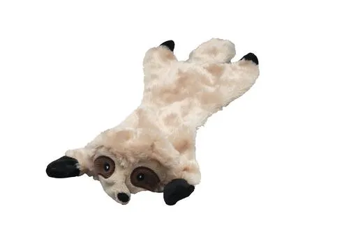 Stuffing Free Dog Toy with Squeaker - Pink, Green, and Gray, Red, Yellow