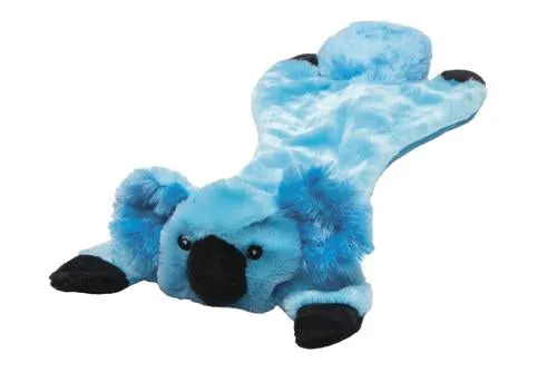 Stuffing Free Dog Toy with Squeaker - Pink, Green, and Gray, Red, Yellow