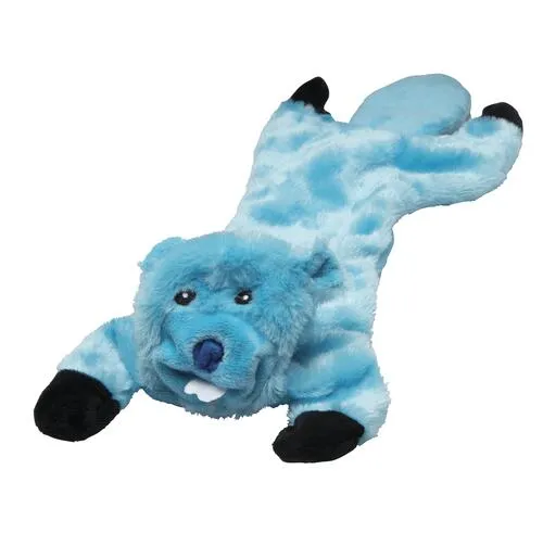 Stuffing Free Dog Toy with Squeaker - Pink, Green, and Gray, Red, Yellow