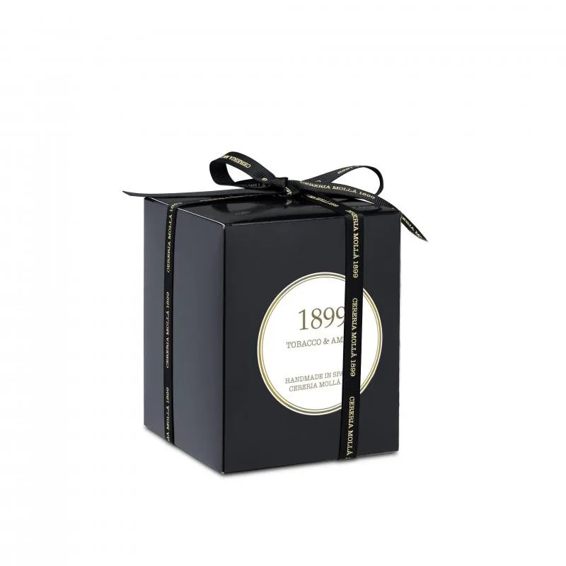 Tobacco & Amber White & Gold  8oz Premium Candle