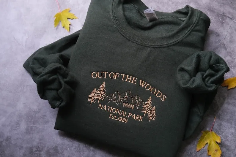 TS Embroidered National Park Out Of The Woods Sweatshirt