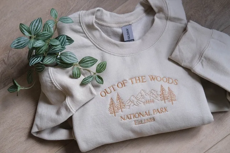 TS Embroidered National Park Out Of The Woods Sweatshirt