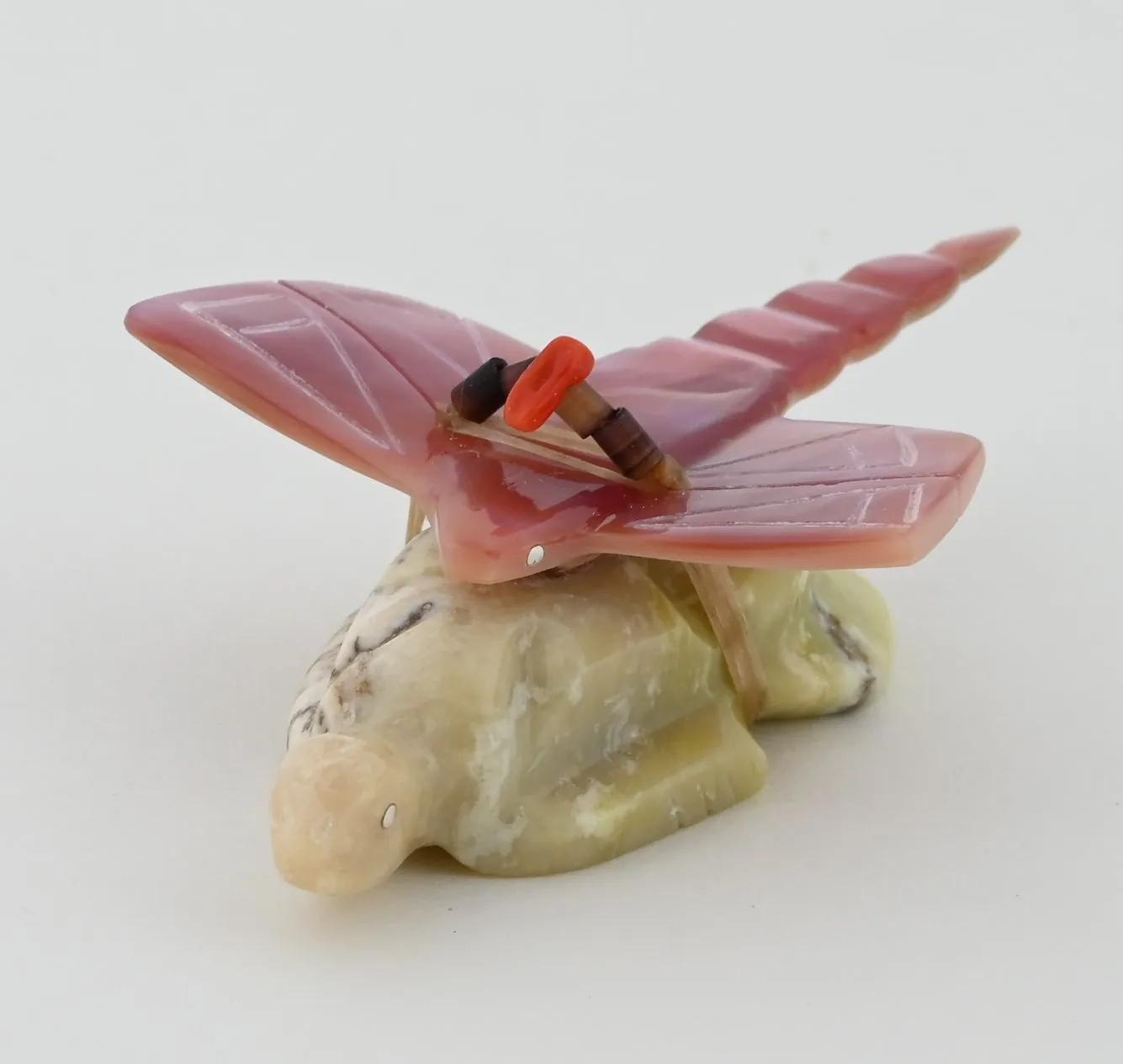Turtle Fetish with Dragonfly by Daisy Natewa