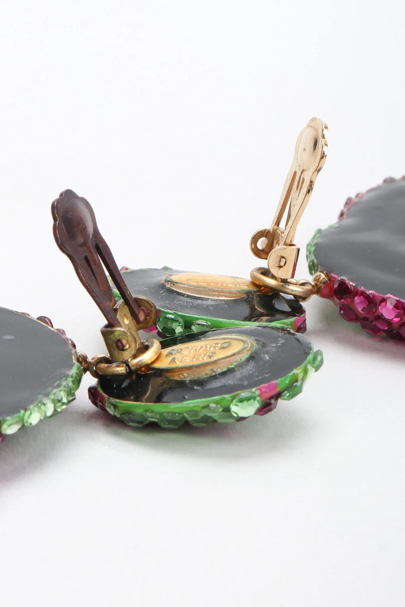 Two-Tone Swirl Hoop Earrings