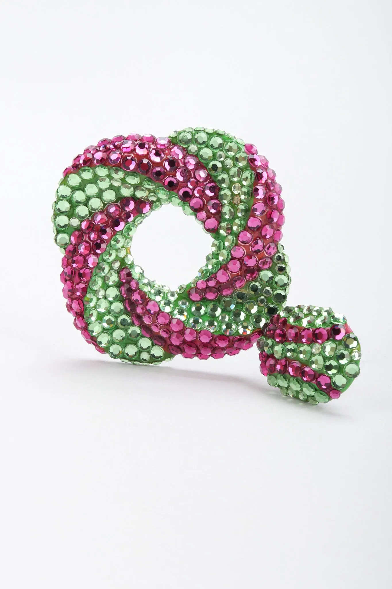 Two-Tone Swirl Hoop Earrings