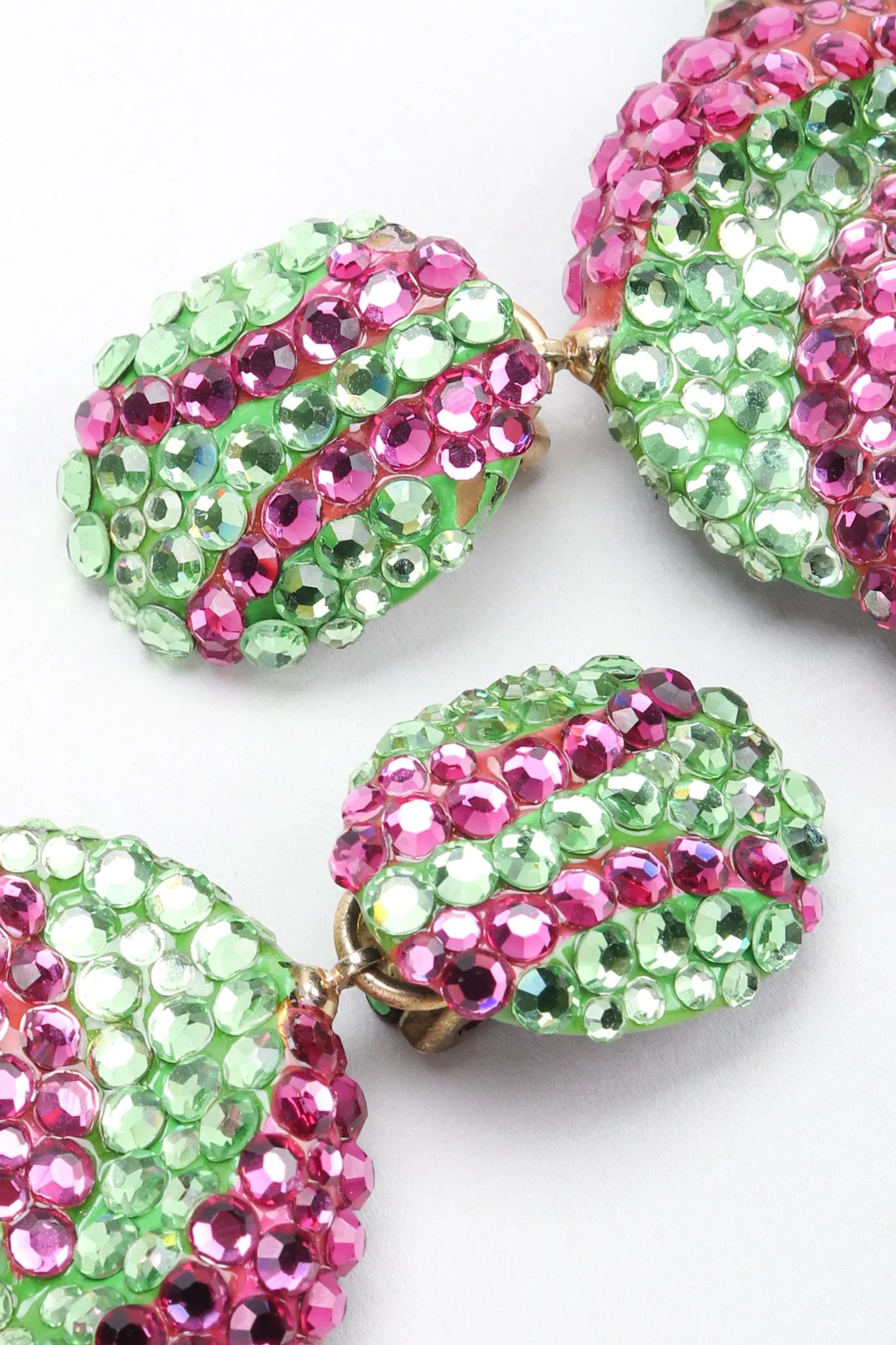 Two-Tone Swirl Hoop Earrings