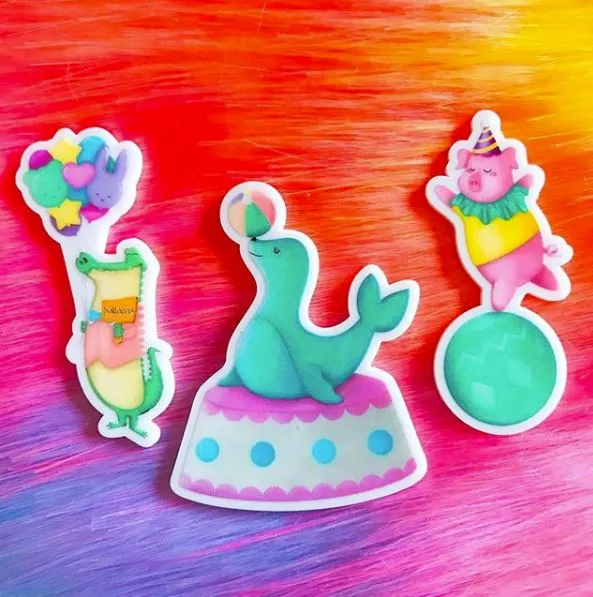 Unicorn Crafts: (W) Circus Brooches