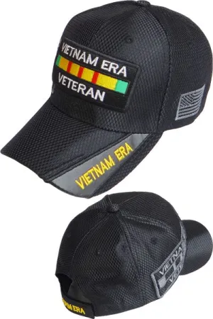 Vietnam ERA Army Veteran Hat Military Baseball Cap, Mens Womens, Black