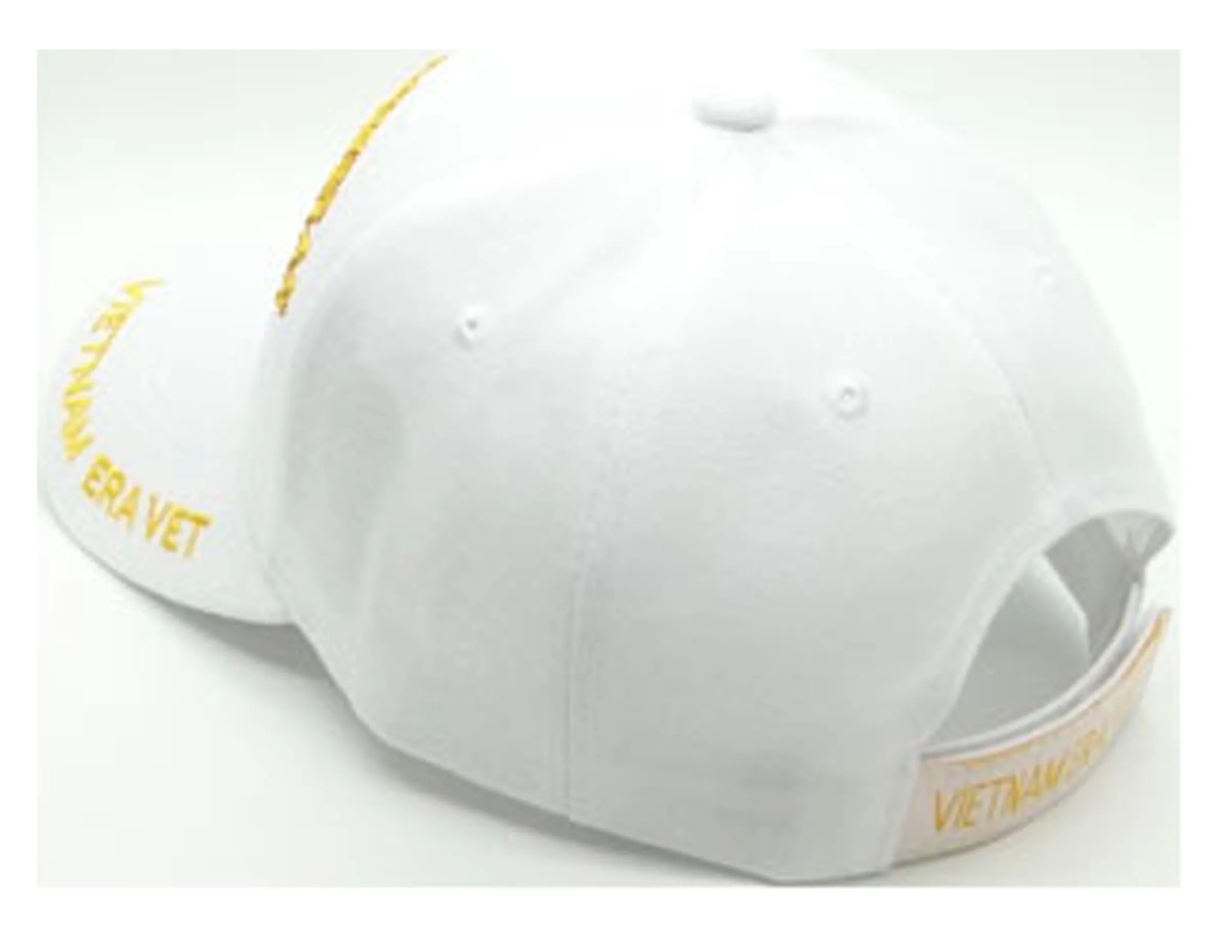 Vietnam ERA Army Veteran Hat Military Baseball Cap with Medal, Mens Womens, White