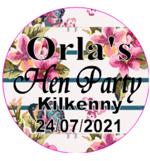Vintage Floral Design Personalised Hen Party Badge