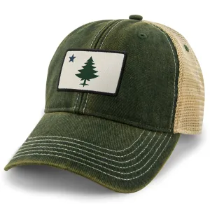 Vintage Maine Flag Dirty Water Trucker