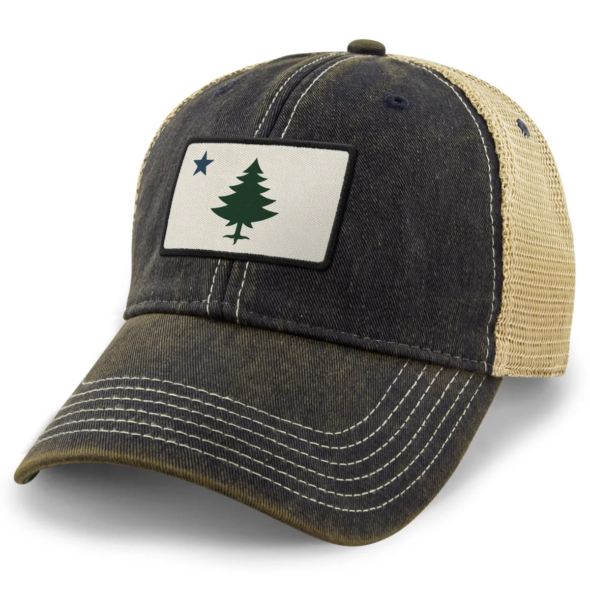 Vintage Maine Flag Dirty Water Trucker
