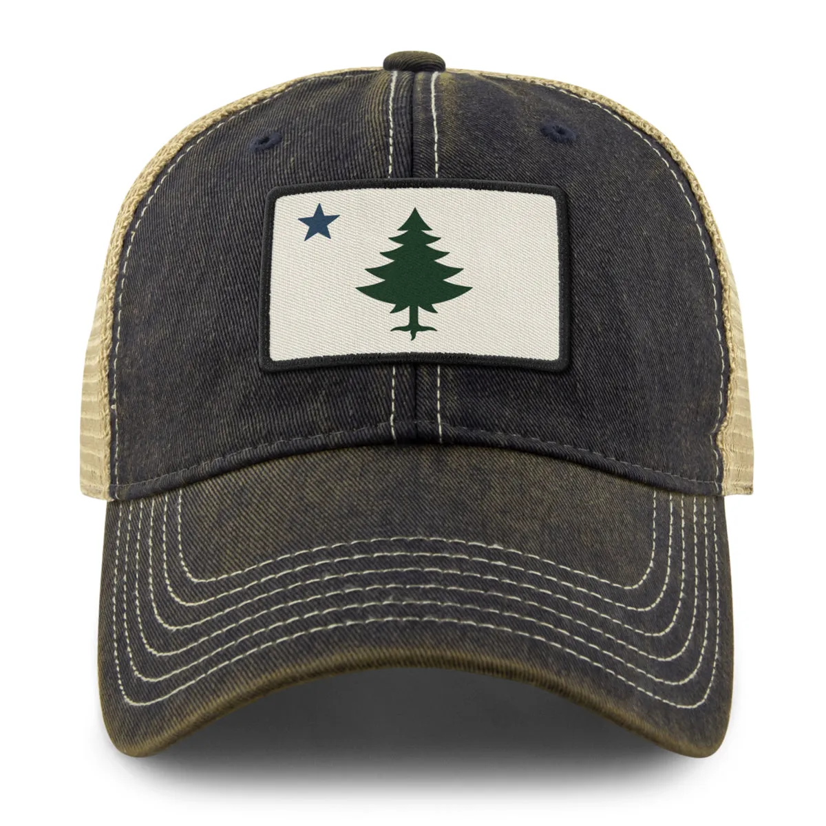 Vintage Maine Flag Dirty Water Trucker