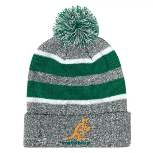 Wallabies Rugby Hooped Pom-Pom Beanie
