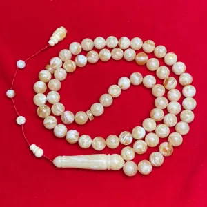 WHITE AMBER MISBAHA 12,2mm 76,1g