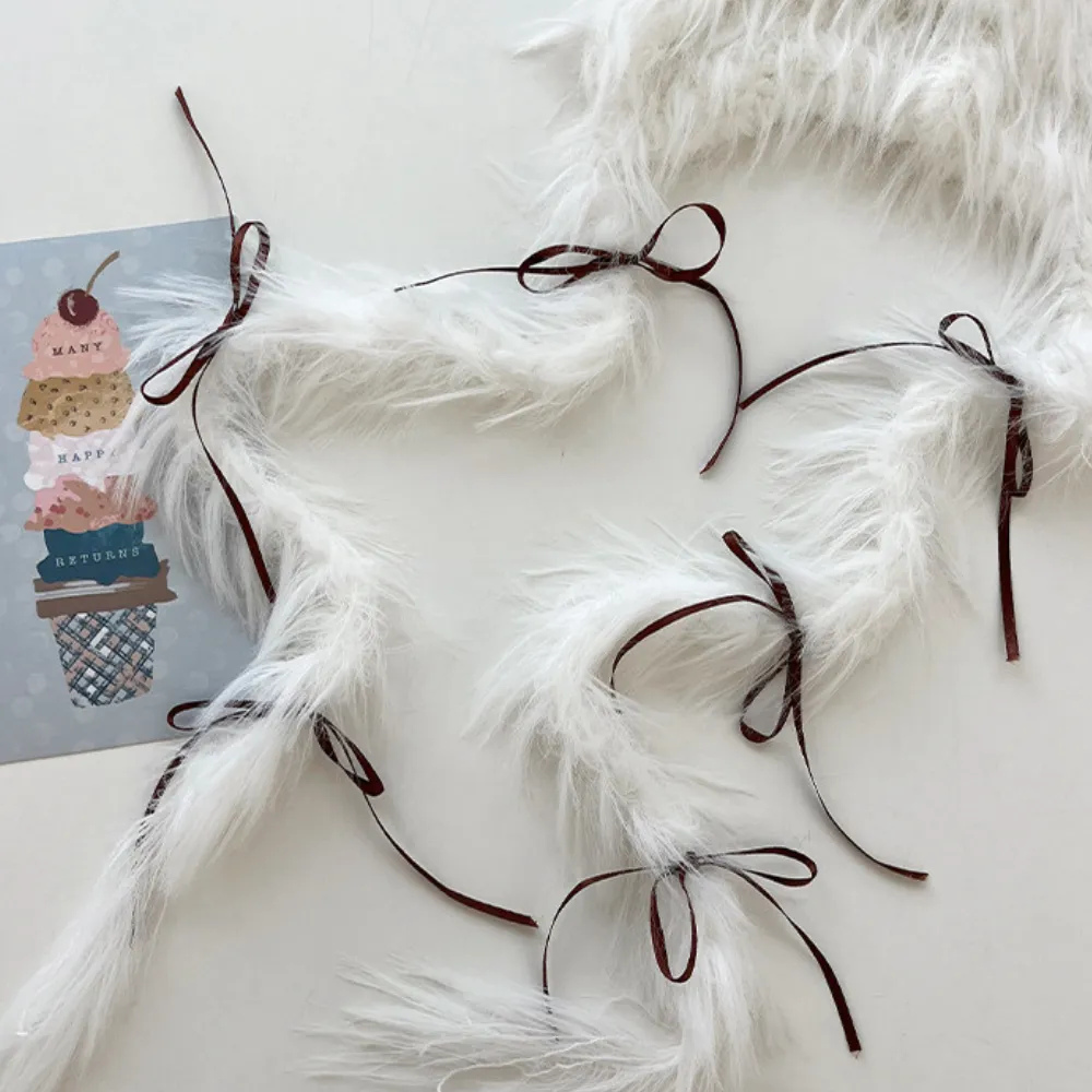 Y2k Cat Ears Braid Plush Hat