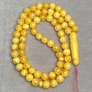 YELLOW AMBER MISBAHA 10,8mm 48,3g