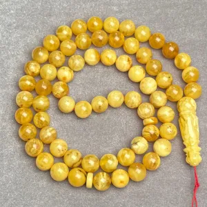 YELLOW AMBER MISBAHA 11,8mm 62,3g