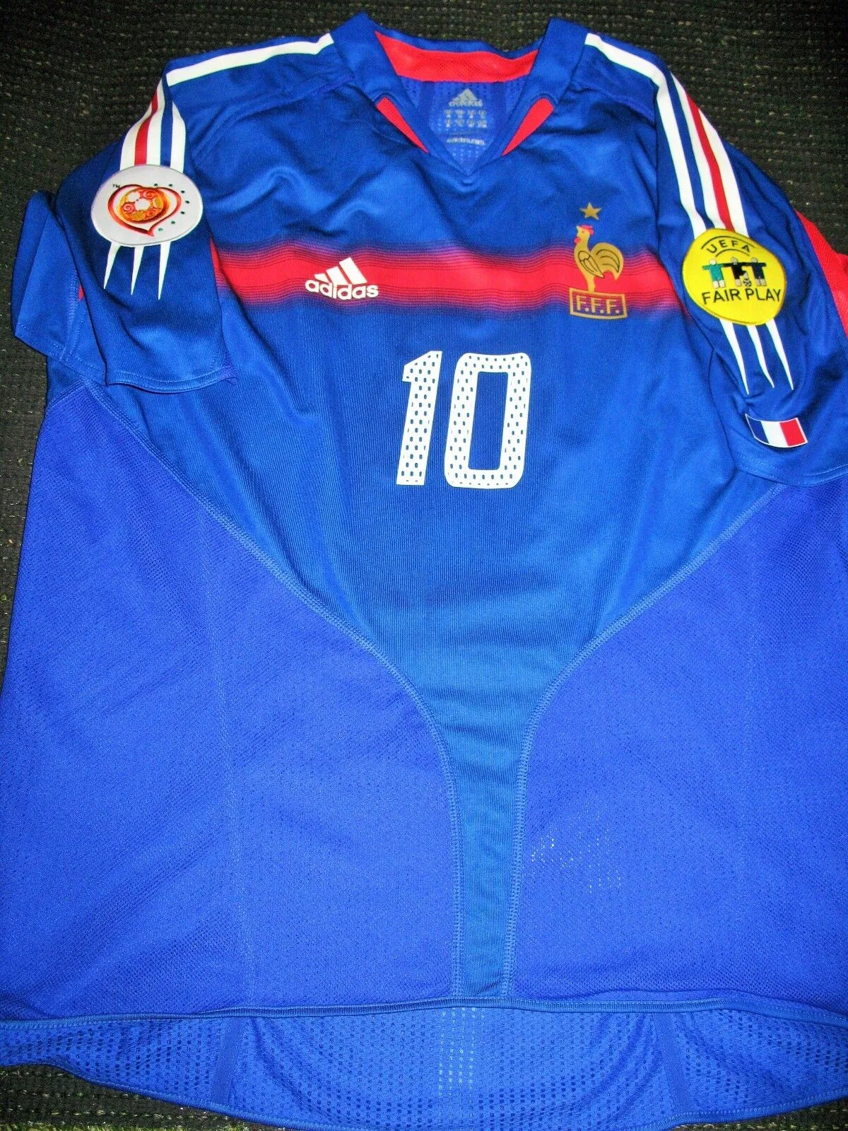 Zidane France 2004 Euro Cup Player Issue Jersey Shirt Maillot