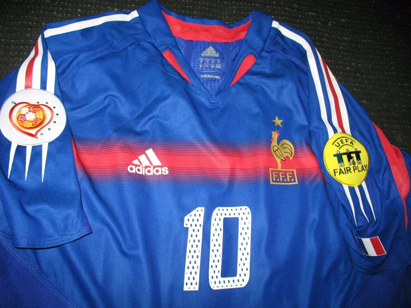 Zidane France 2004 Euro Cup Player Issue Jersey Shirt Maillot